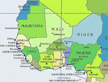 Map of West Africa